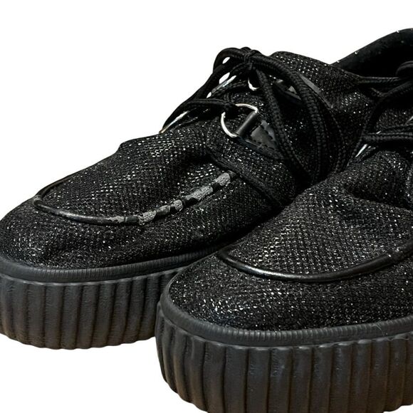 Staka black platform ladies sneaker size 40 lace up zoom in for signs of wear - Picture 3 of 12